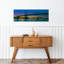 Suspension bridge across a river Ben Franklin Bridge River Delaware Philadelphia Pennsylvania USA 1 Piece Wrapped Canvas Panoramic Wall Art-1377793151