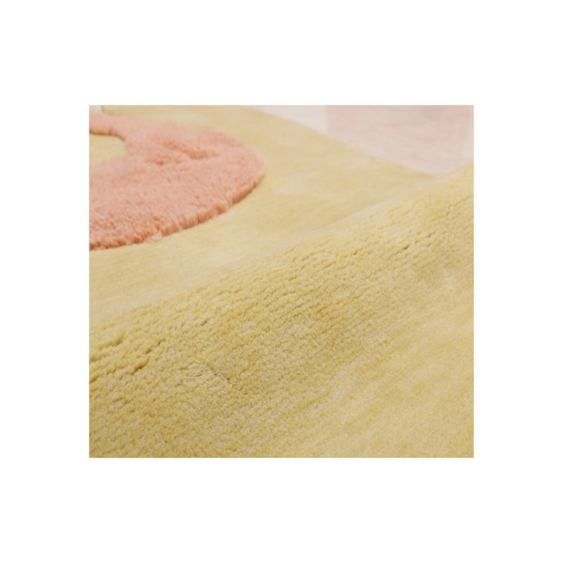 Tapis pour enfant touffeté à la main, Nouveauté 5 pi x 8 pi