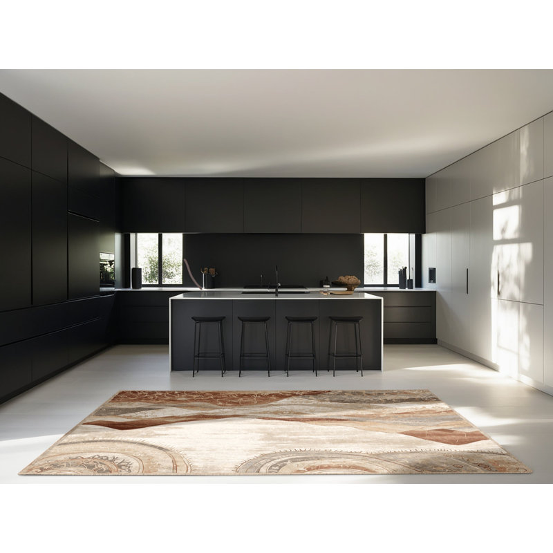 Arid Bloom Rug, Square 6'
