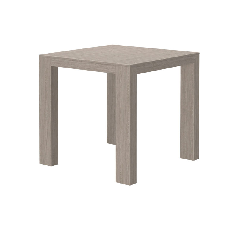 Cliffton Solid Wood Dining Table, Seashell Wirebrush