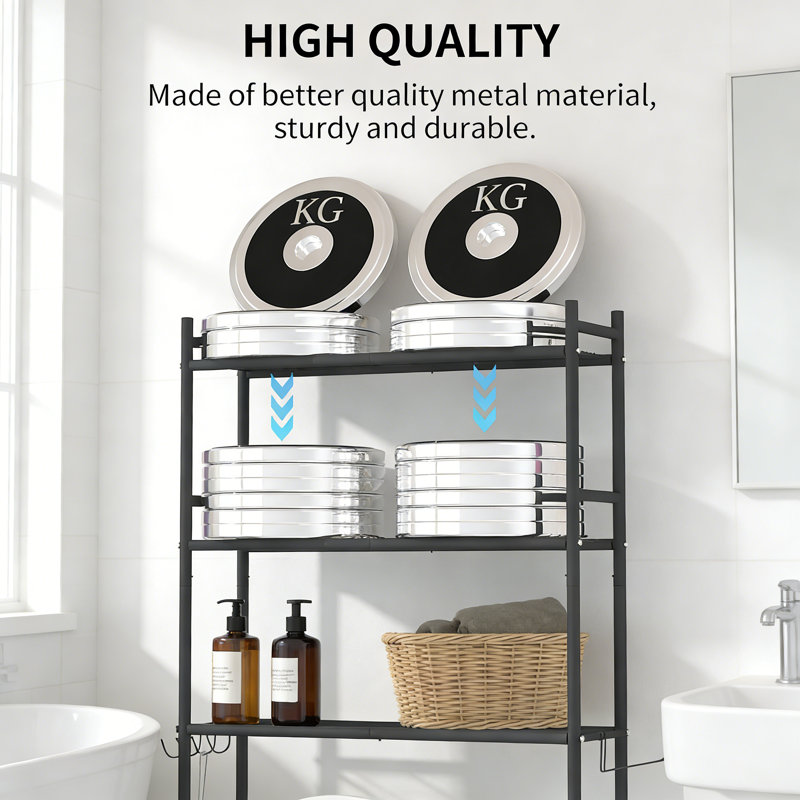 Iron Over The Toilet Storage