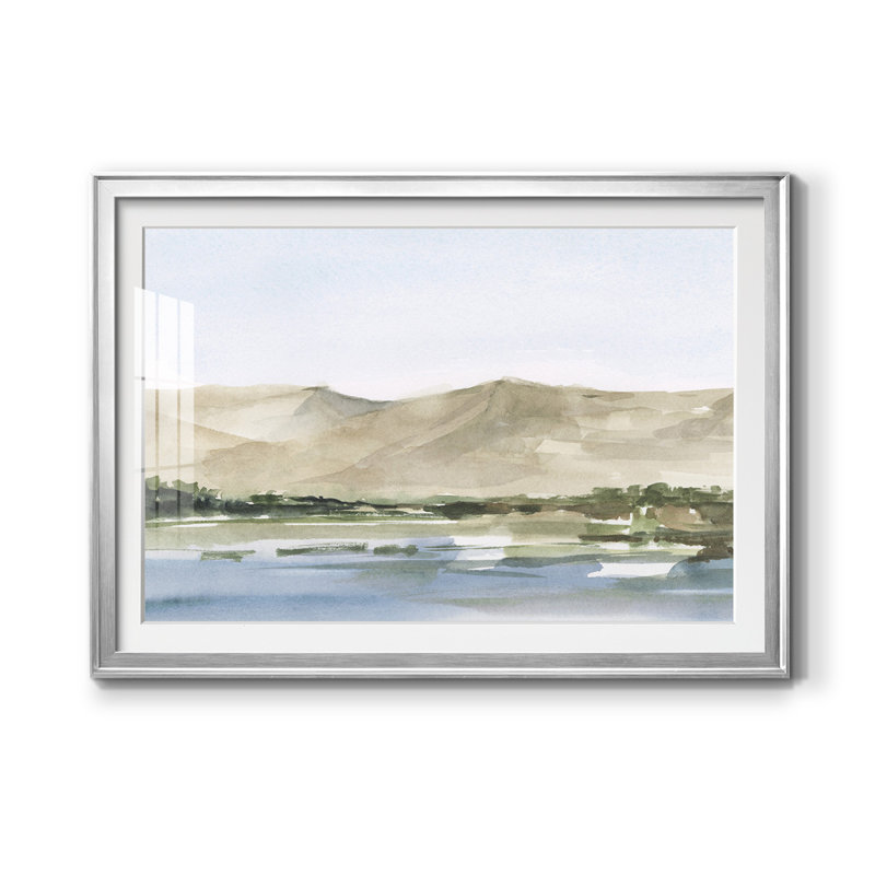 " Desert Mountains ", 42.5" W x 30.5" H, Silver