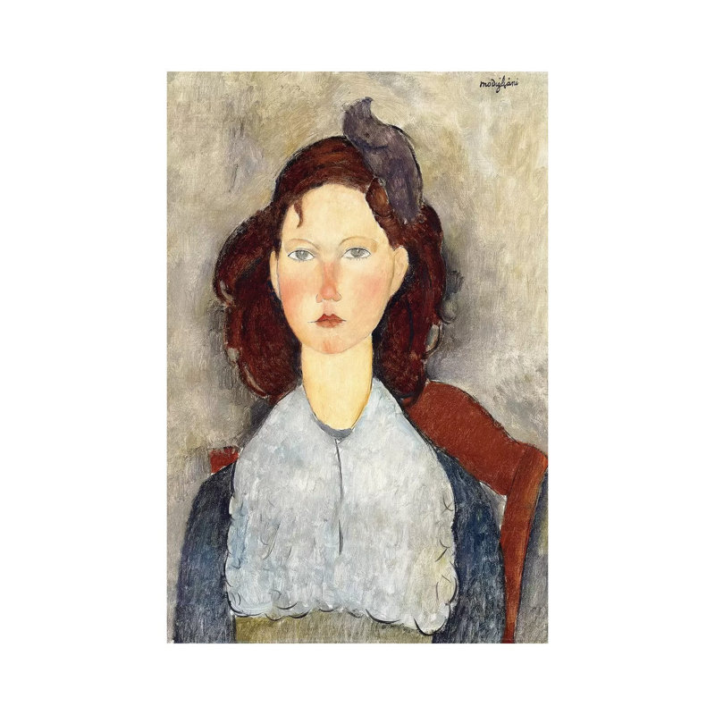 Seated Girl, 1918 by Amedeo Modigliani - Wrapped Canvas Gallery-Wrapped Canvas Giclée, 101.6 cm H x 66.04 cm W