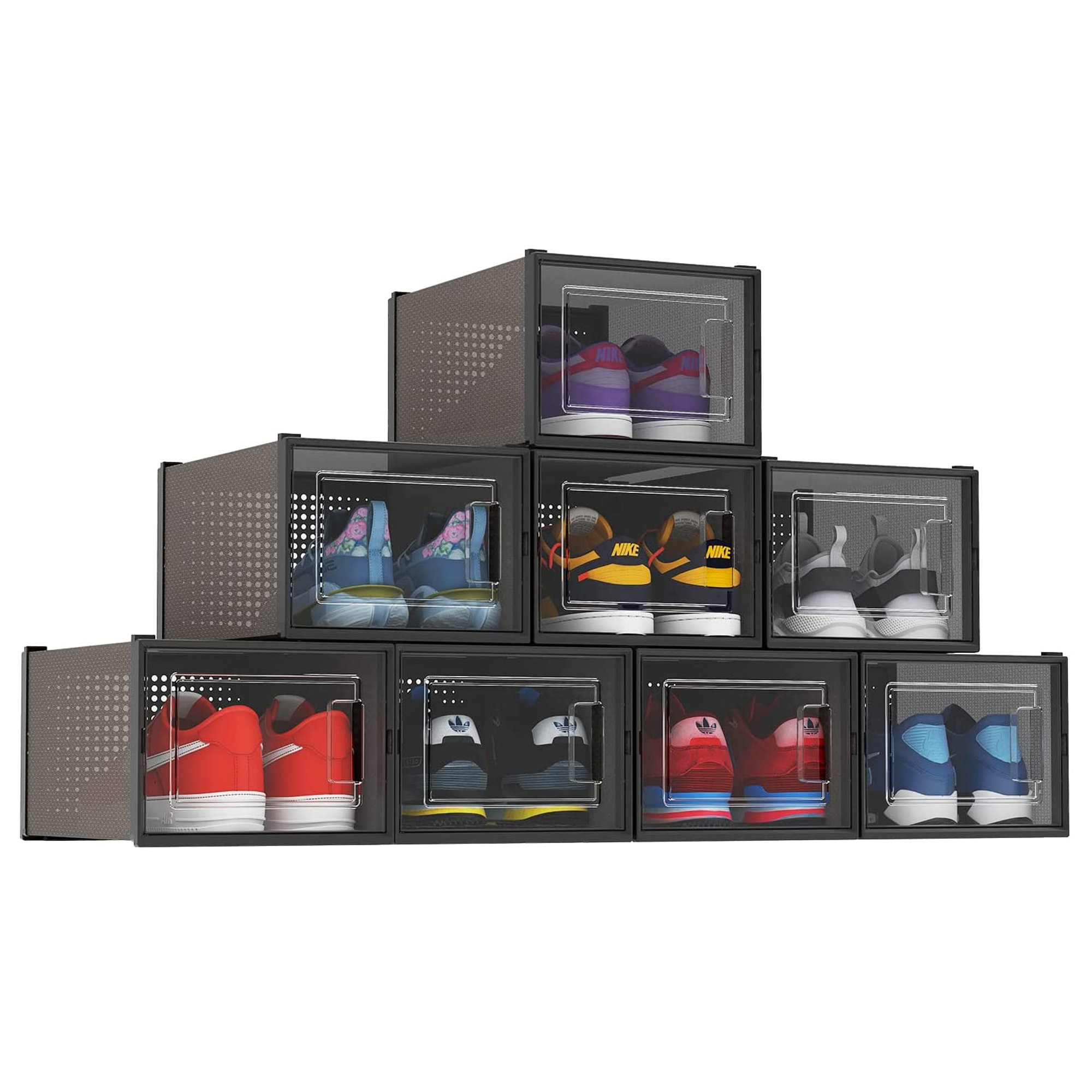 30 Pair Stackable Shoe Storage Cabinet Corrigan Studio