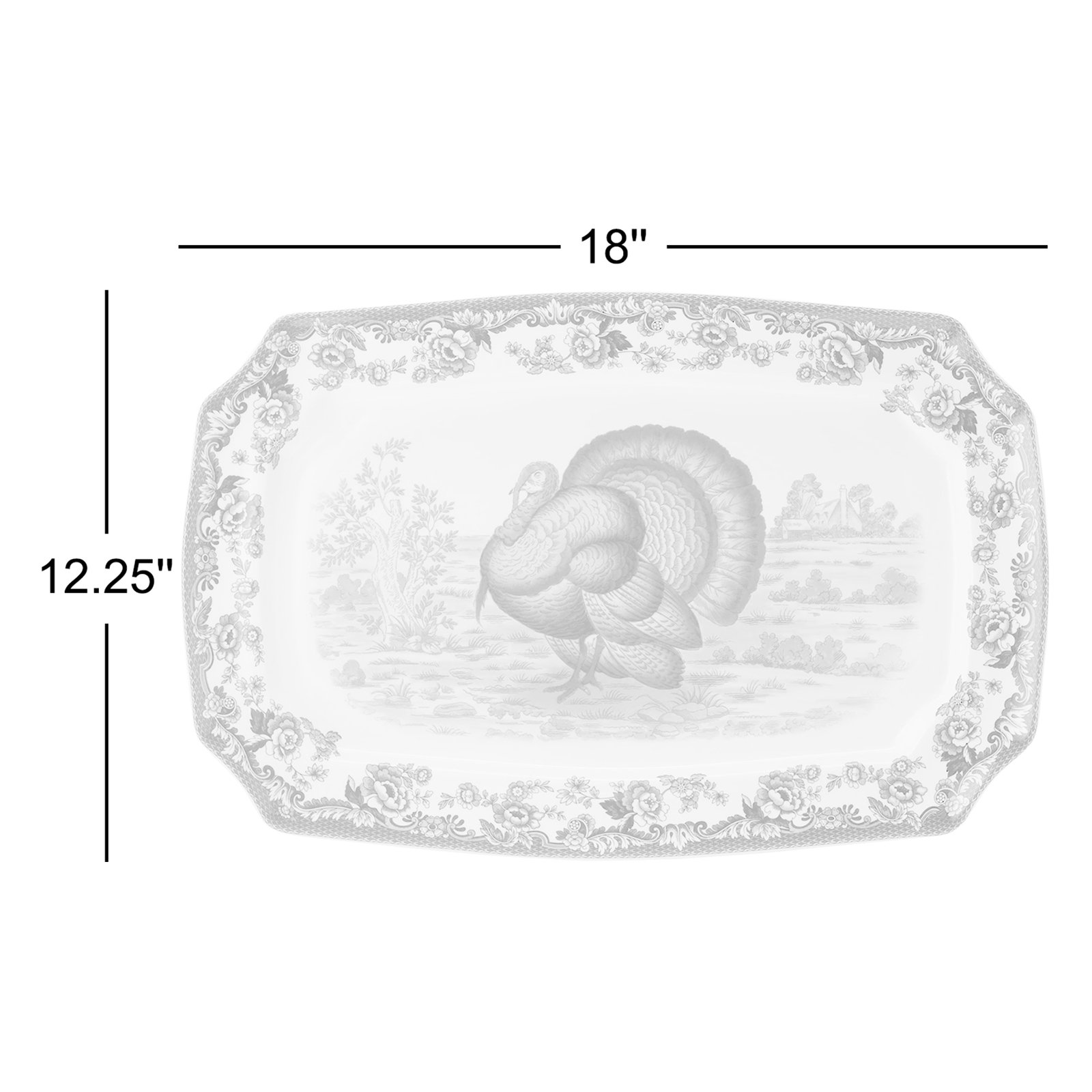 Spode Woodland Turkey Rectangular Platter