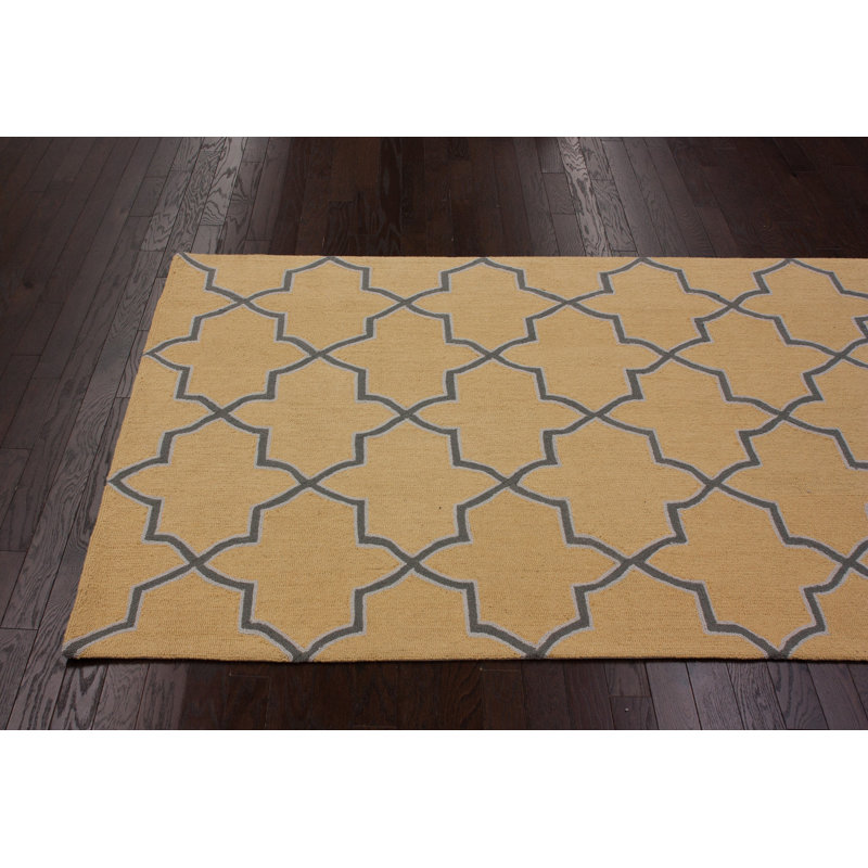 Tapis soleil / bleu marine en laine crocheté à la main Himmelmann, Rectangle 7'6" x 9'6"