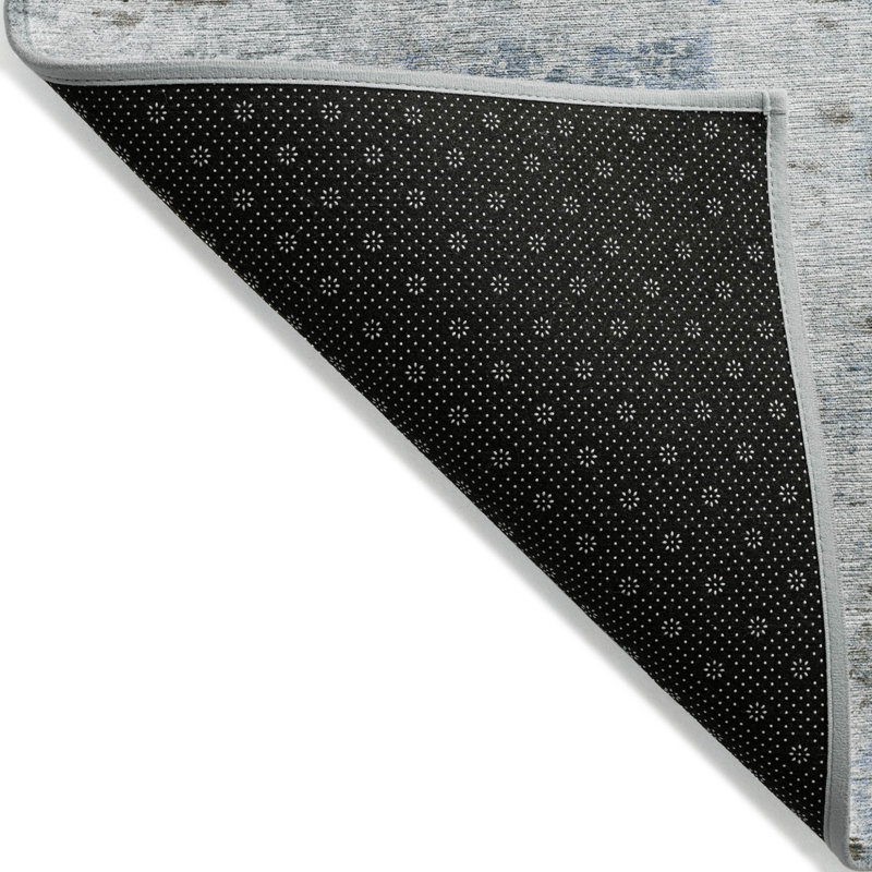 3' X 5' Taupe And Grey Abstract Washable Indoor Outdoor Area Rug