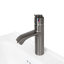 Meuble-lavabo moderne de 24 po avec lavabo en céramique lisse, robinet en aluminium texturé et 1 tablette ouverte pour les armoires autoportantes