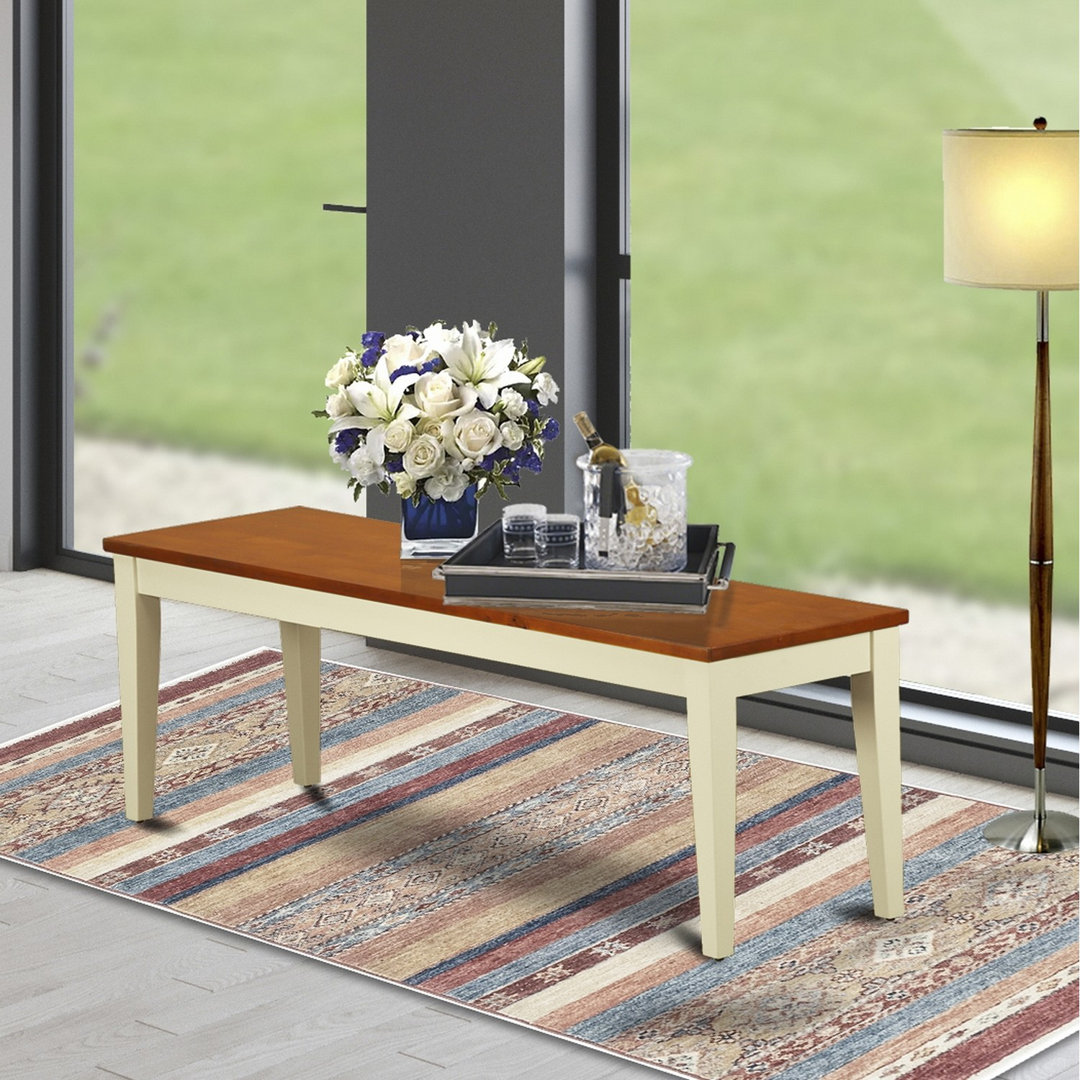 Cleobury Solid Wood Bench August Grove® 