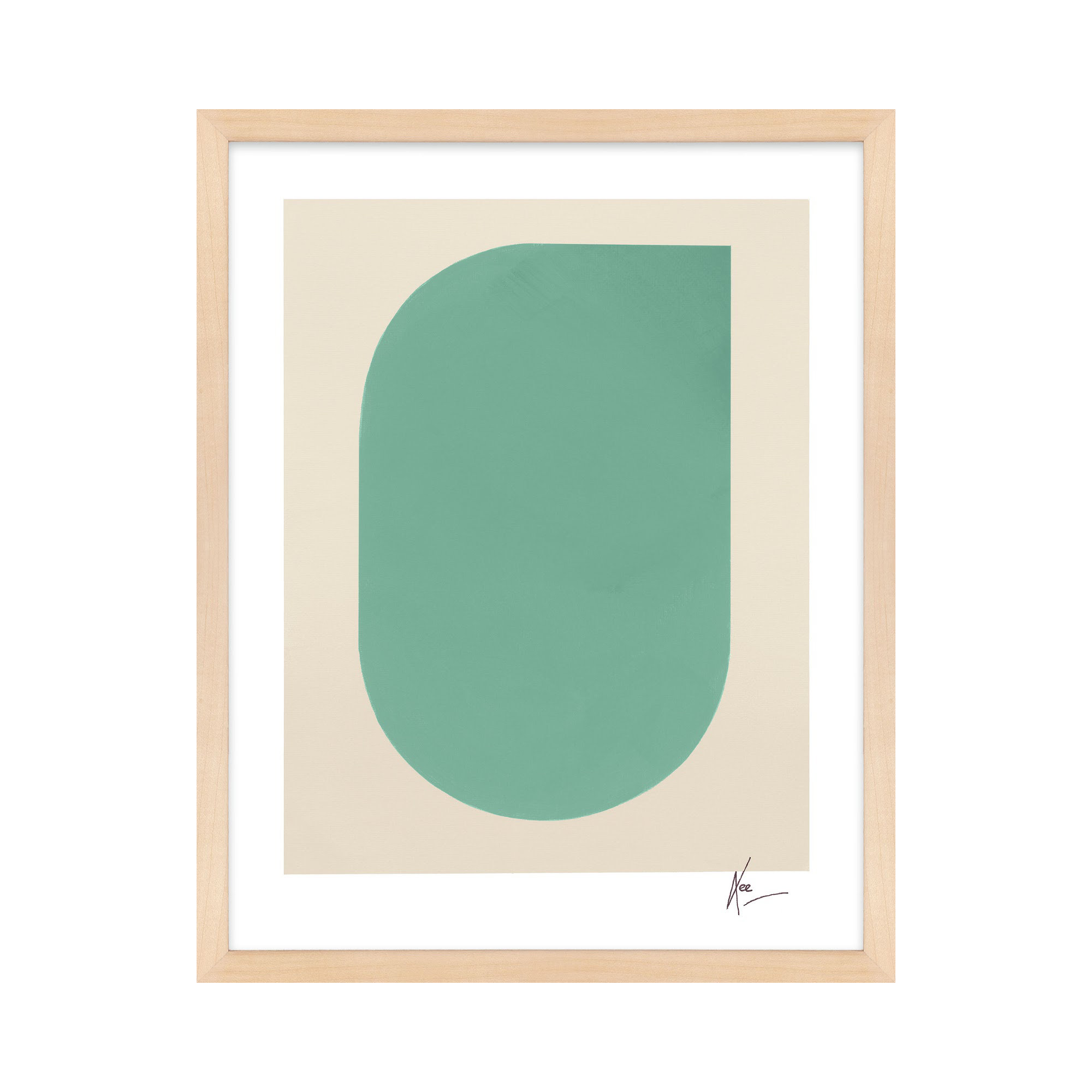 Keyhole 5 by Lee Lessem, Maple Framed, 20" H x 16" W x 1.25" D