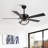 Chantalle 5-Blade Dimmable Integrated LED Ceiling Fan-1421857868