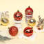 30 boules de sapin de Noël, décorations de Noël de 2,36 po, décorations incassables de boules de Noël peintes de couleur dorée et rouge
