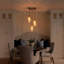 Suspension à 3 lumières en laiton mat avec abat-jour en verre cristal côtelé en forme de larme, luminaire moderne et réglable pour salle à manger