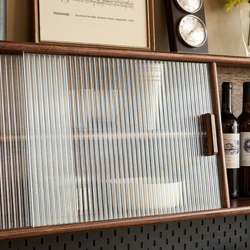 Solid Wood Against The Wall Storage Food Cabinet
