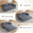 66" Queen Pull-Out Sofa Bed, 3-In-1 Convertible Sleeper Sofa, Multi-Functional Velvet Loveseat Bed, Perfect for Living Room, Bedroom, Apartment, Office - New Larger Size-1234166902