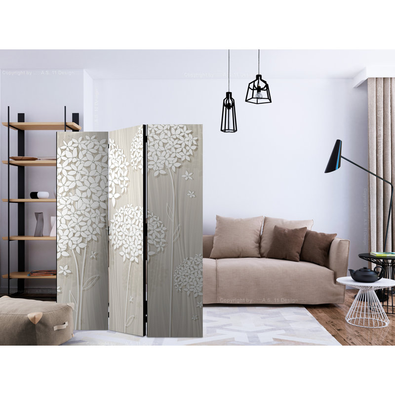135cm W x 172cm H 3 - Panel Wood Folding Room Divider