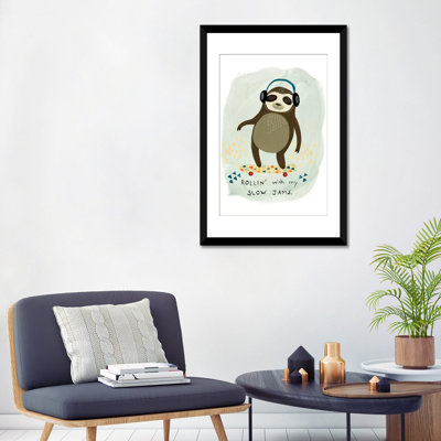 «Hipster Sloth II», impression sur toile tendue