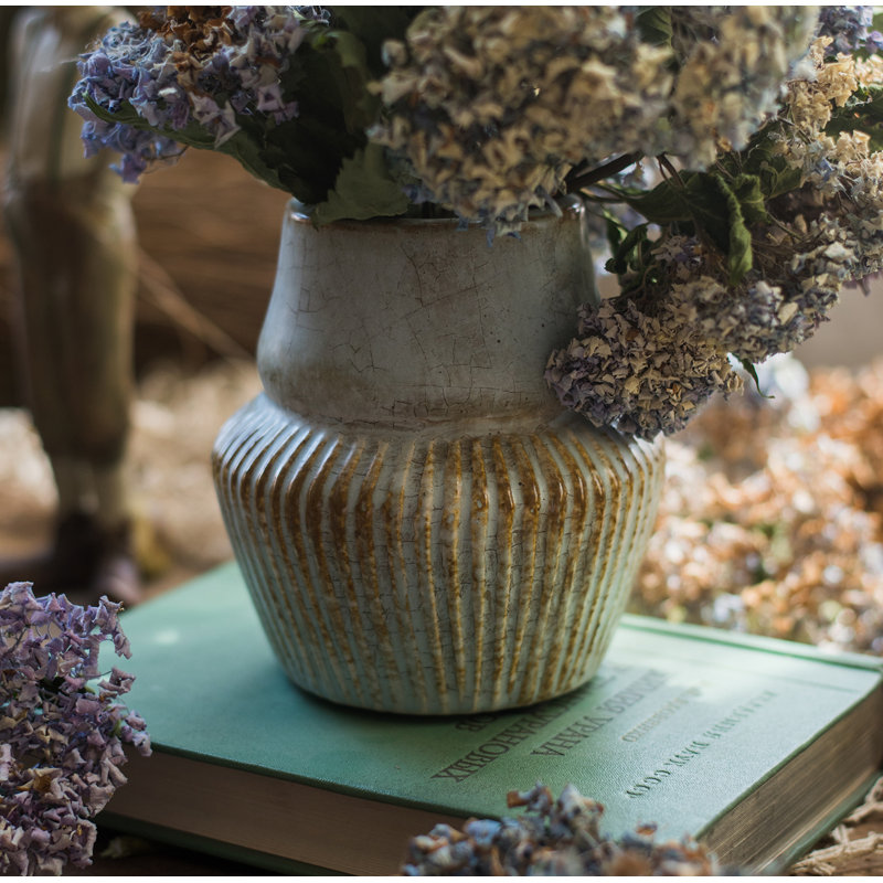 Vase de table sous-vitrage en céramique Rutz, H 6 po x l 5 po x P 5 po