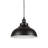 Tova 1 - Light Matte Black Dome Pendant