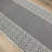 Custom Size Slip Resistant Chain Bordered Gray Low Pile Runner Rugs by Feet-638752283