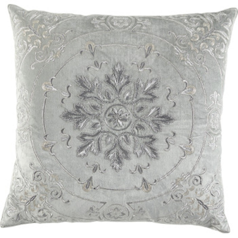 Damask Square Pillow Cover & Insert