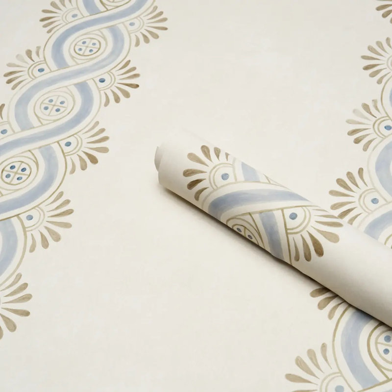 Leonidis Stripe Wallpaper, Blue