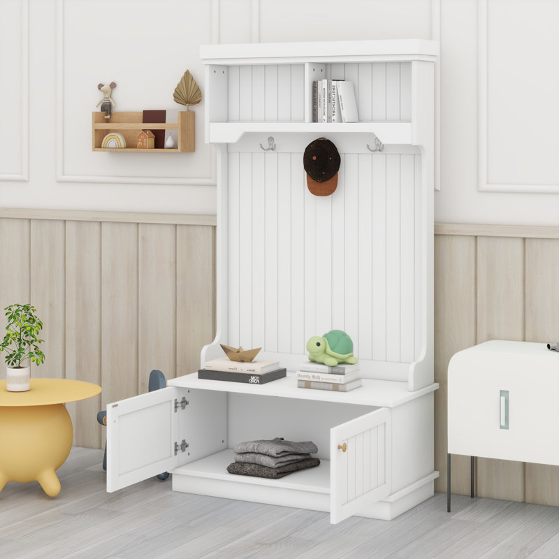 Portemanteaux avec crochets, Blanc