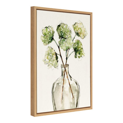«Greenery Vase» par Sara Berrenson, reproduction d'art sur toile encadrée