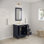 Elizabeth 36" Carrara White Marble Countertop Bath Vanity with Faucet