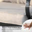 Ensemble de conversation pour patio 7 personnes avec coussins - canapé 3 places, 4 chaises fixes et table basse, ensemble de conversation en métal toutes saisons pour cour, jardin et balcon-291803034