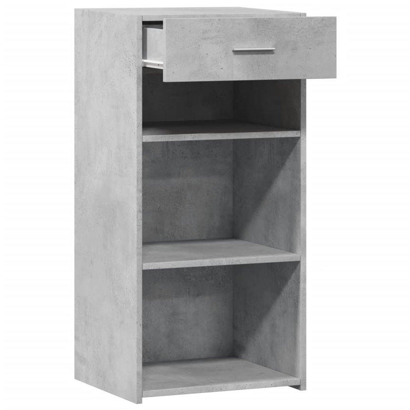 Alphanso 45cm Sideboard, 93cm H x 45cm W x 42.5cm D, Concrete Grey