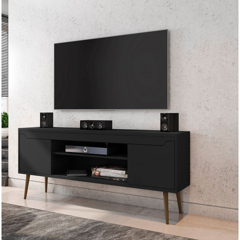 Delaini TV Stand for TVs up to 60", Black