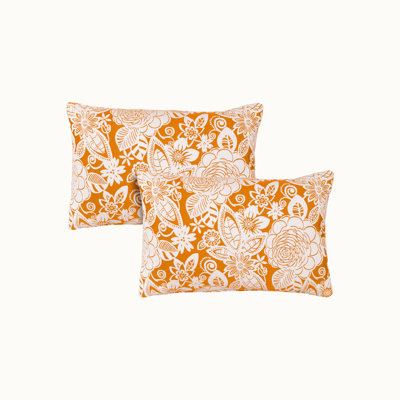 Coussin 13 po x 20 po Floral Jacquard par Sherry Kline. Housse de coussin à fermeture à glissière seulement, non rembourrée. Ensemble de 2