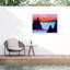 Toile d'extérieur John Nolan «Snowscape Pines»-87946046