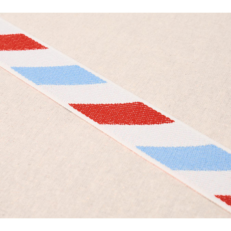 Ruban intérieur / extérieur Schumacher x Mary McDonald Airmail I, Rouge/bleu