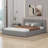 Queen Size Upholstered Grounded Bed With Velvet Fabric-102533748