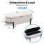 Banc de rangement à couvercle rabattable rembourré-1310383947
