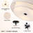 16" Double Drum Semi Flush Mount Ceiling Light-2107016274