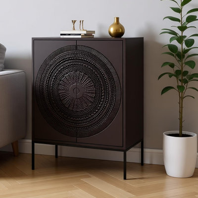 Armoire de rangement sculptée de style italien