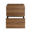 Meuble-lavabo autoportant 24 po avec tiroir double, bois d'ingénierie, brun