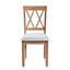 2 chaises de cuisine élégantes 2 pièces - Tissu rembourré avec pieds en bois massif et siège rembourré