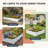 White PVC Rectangular Outdoor Raised Garden Bed-1234896070