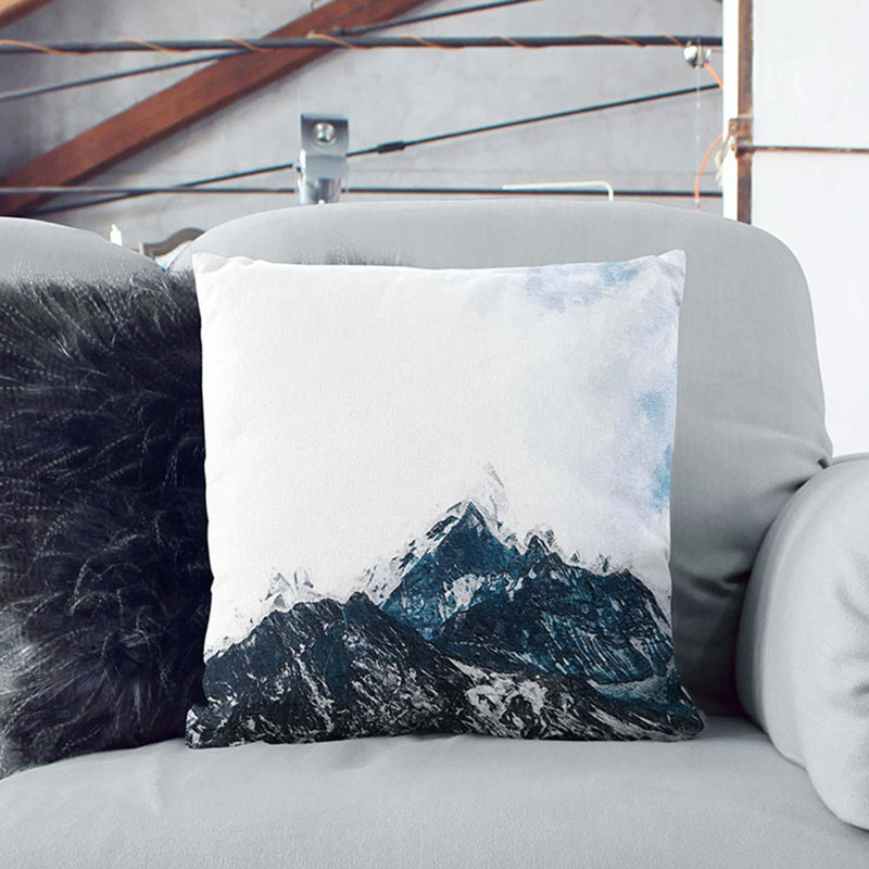 Fish-Tail Mountain in Nepal Cushion with Filling, 55cm H x 55cm W x 20cm D