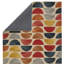 Tapis rouge / noir / orange en laine touffeté à la main à motif géométrique Beaman-1968500416