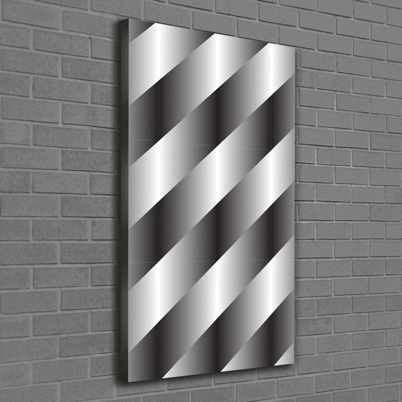 Astika Abstraction Stripes - Wrapped Canvas Print