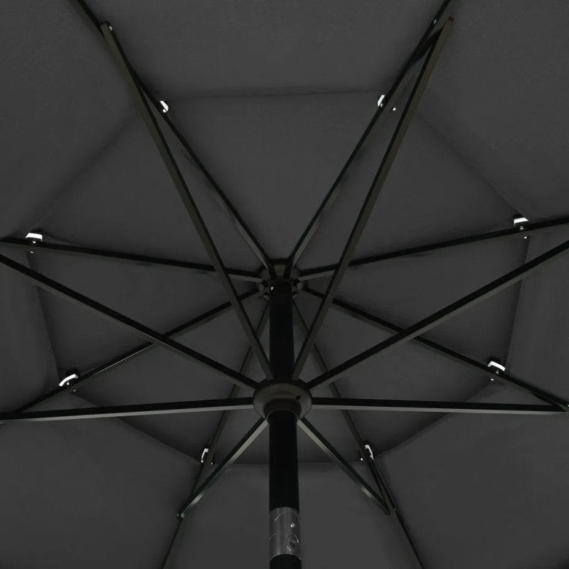 Nebraska 260cm Cantilever Parasol, Anthracite