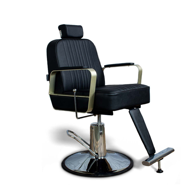 Fauteuil de salon polyvalent en similicuir Hudson, Similicuir noir