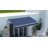 13' X 8' Patio Awning, Manual Retractable Sun Shade With UV Protection And Easy Crank Opening, Dark Gray-125181336-125181376