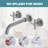 IVIGA Double-Handle Wall Mounted Bathroom Faucet for Sink-84521103