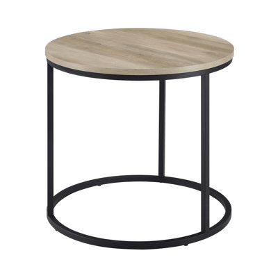 Table de bout rustique 23,4 po, brun